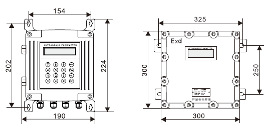 TUF-2000S and TUF-2000D dimensional drawings TUF-2000S and TUF-2000D dimensional drawings